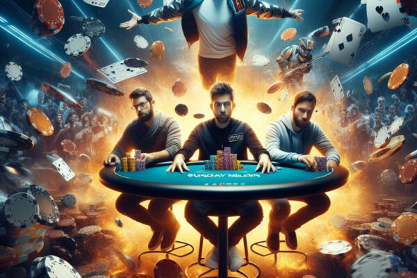 Capturing the intensity of the Sunday Million Showdown final tables with three unforgettable moments. Witness jaw-dropping plays, strategic maneuvers, and thrilling showdowns that defined these high-stakes poker battles.